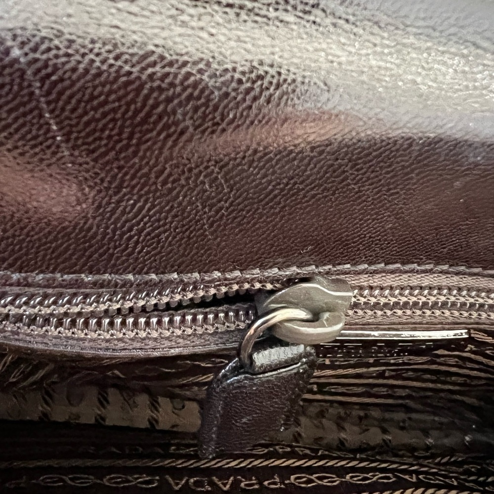 PRADA Leather Plastic Chain Shoulder Bag - Picture 7 of 8